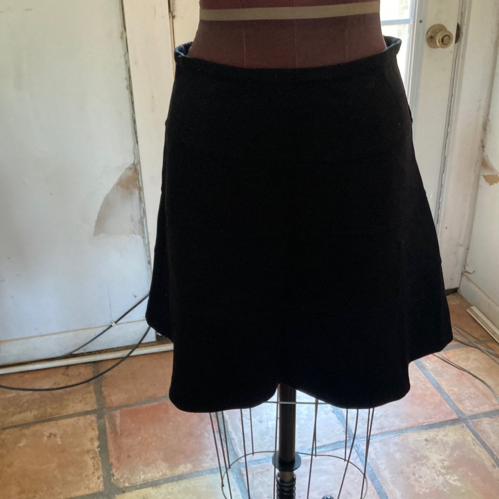 BCBG skirt black and slightly flared at bottom